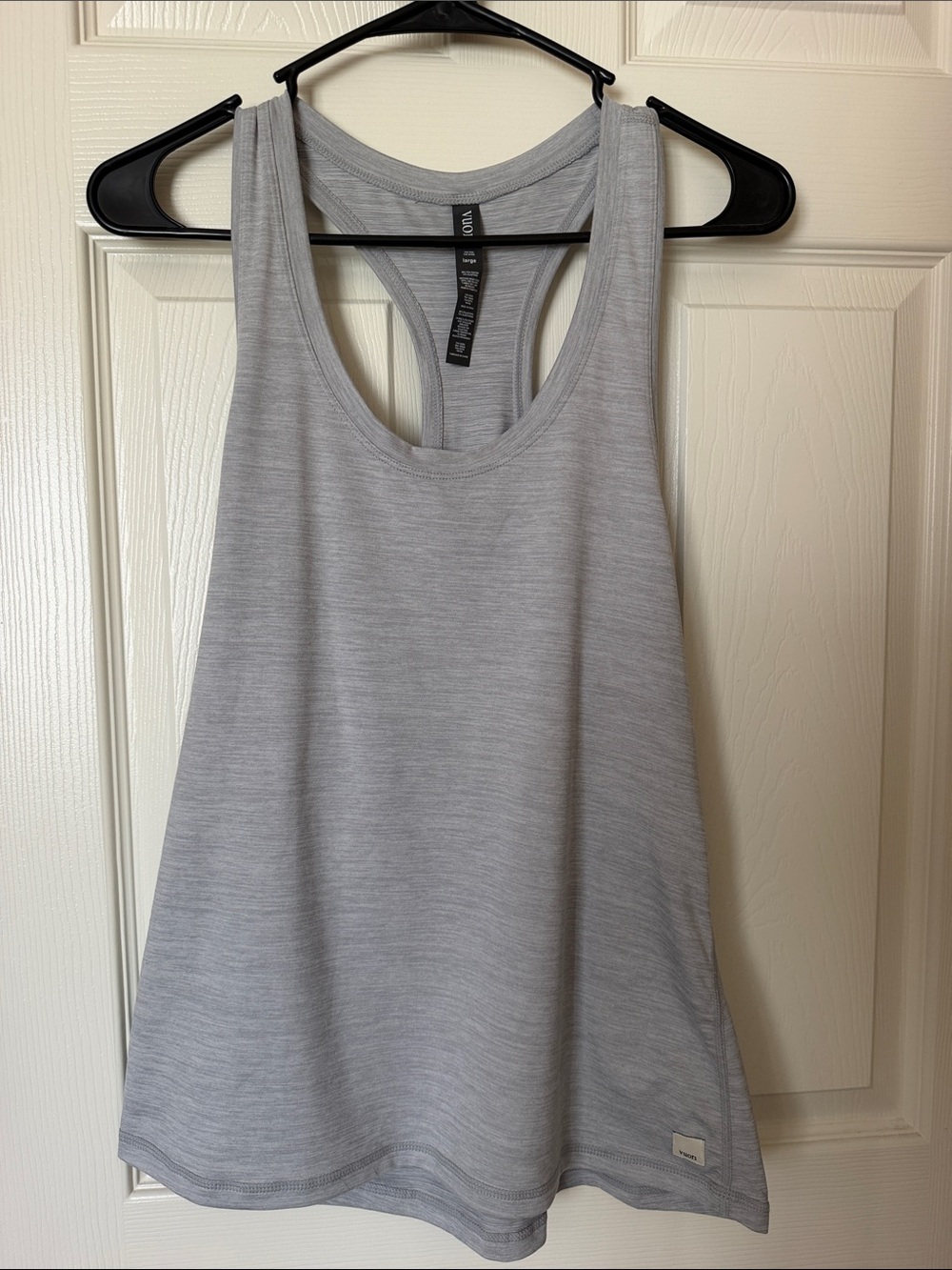 Vuori Light Gray Racerback Tank